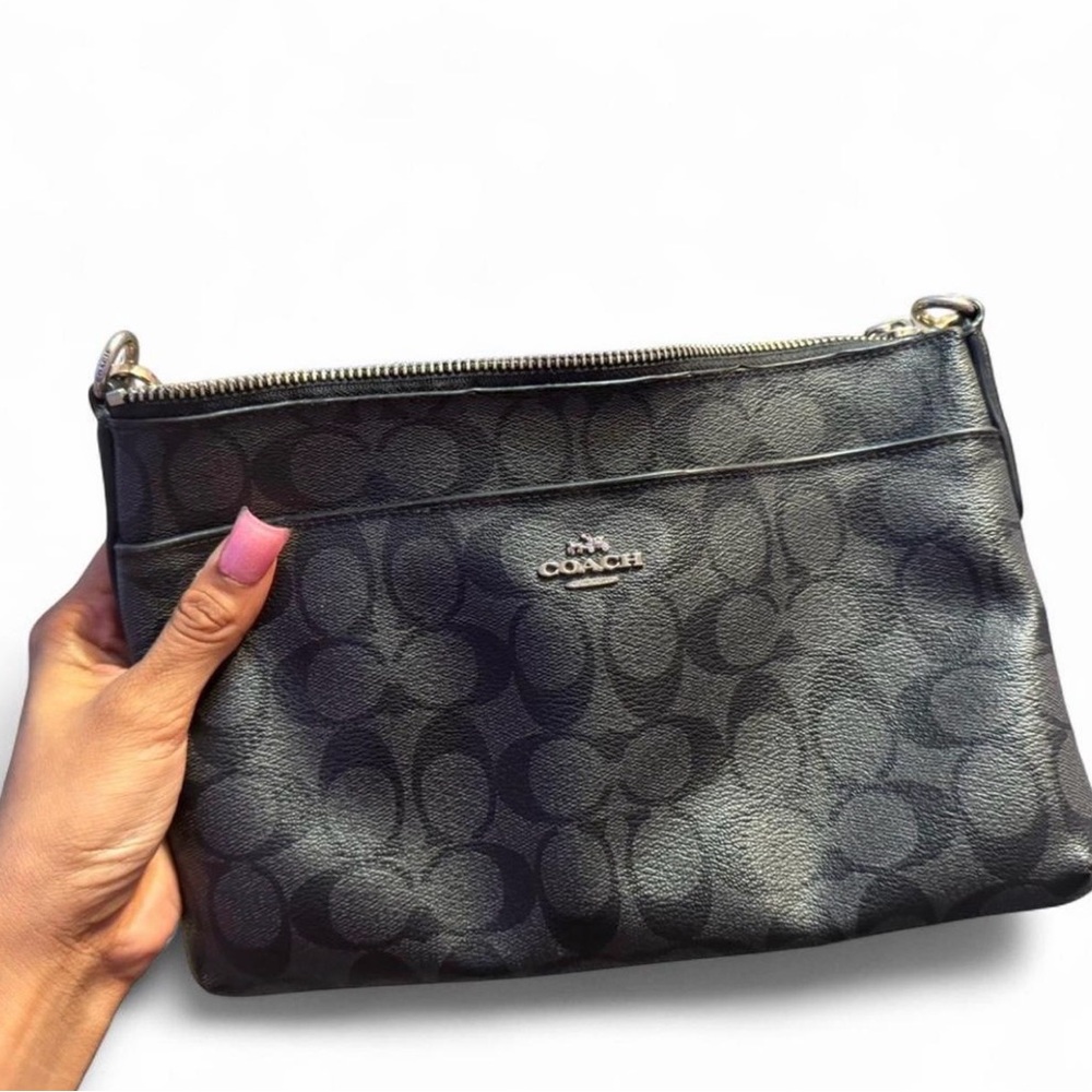 Coach Black Signature Crossbody Purse